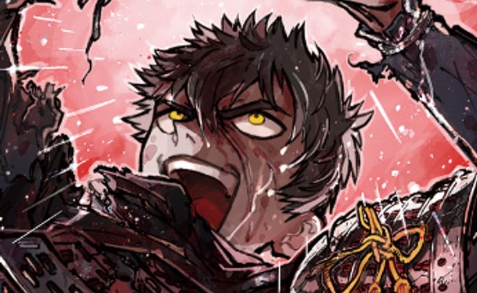 刀剣乱舞公式アンソロジー『戦場にきらめく刃』ピンナップイラスト（双葉社）