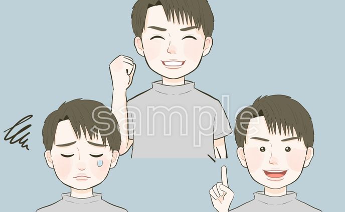 コンペ、男性キャラクター