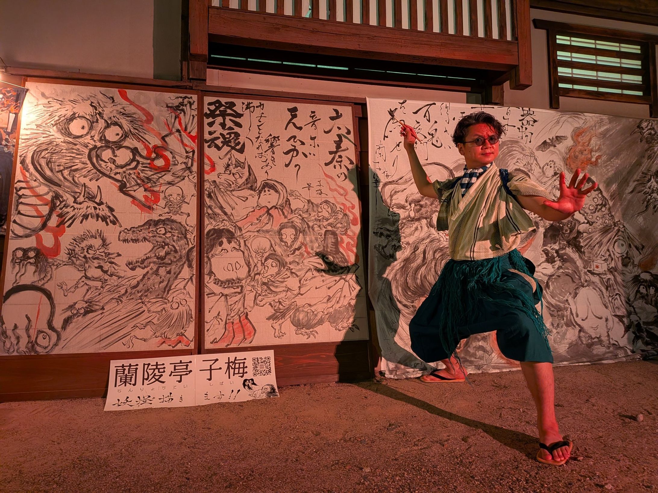 東映太秦映画村「太秦祭魂」ライブペイント-1