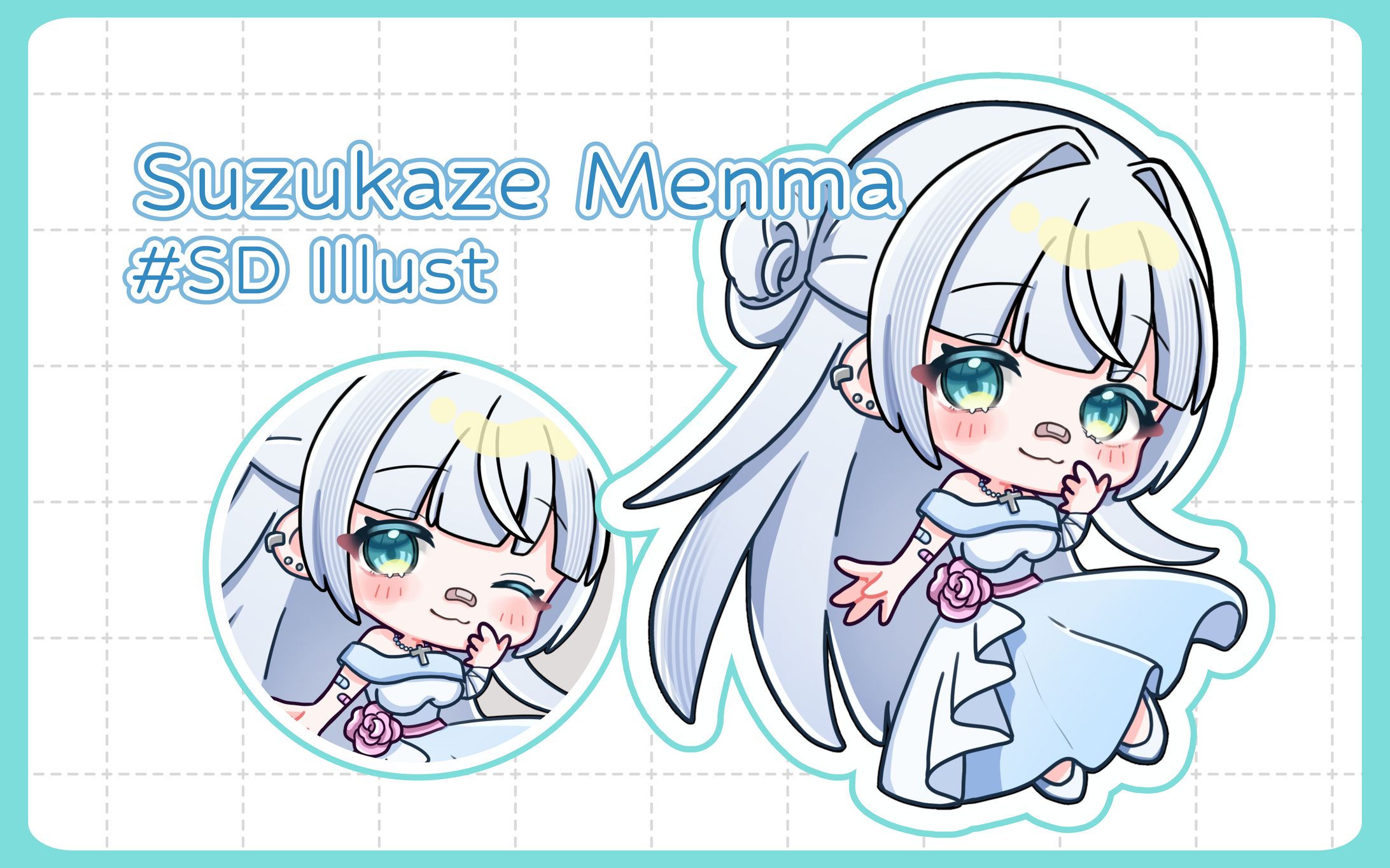 涼風めんま様 / SDイラスト-1