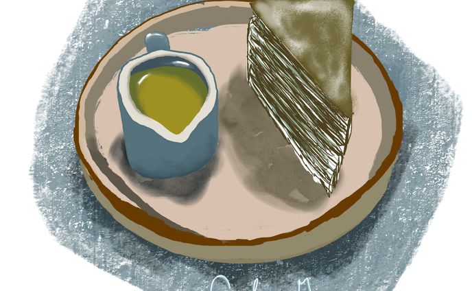Matcha crepe cake