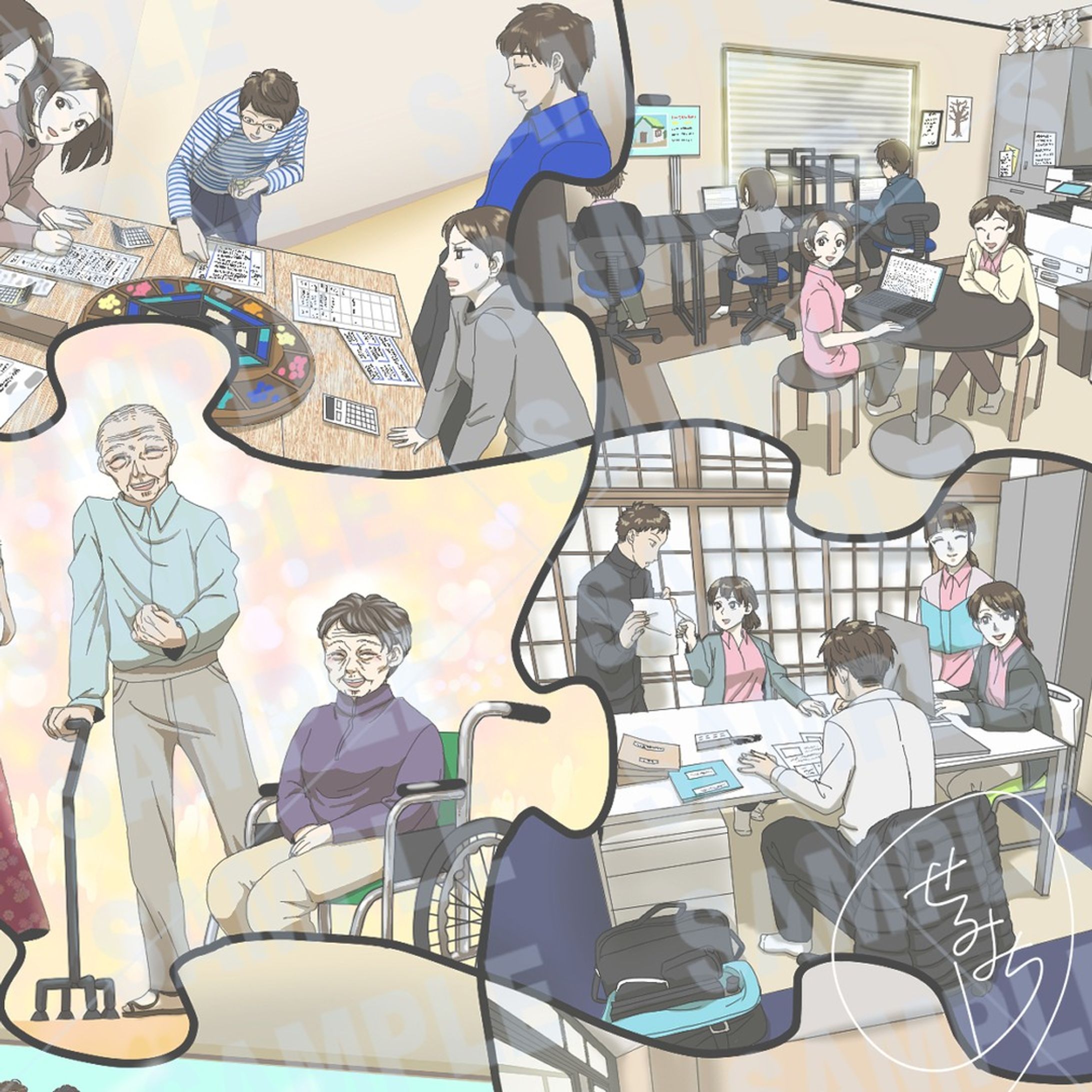 2023　ポートフォリオ⑥

ココナラでご依頼いただいておりました、企業イメージイラスト1件納品させていただきました！この度はご依頼いただきありがとうございました！
ご本人様の似顔絵があるので一部のみ抜粋です

#ココナラ　#イラスト　＃イラストオーダー　＃職場-1