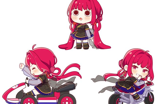 甘藤･L･れいあ様　デフォルメイラスト