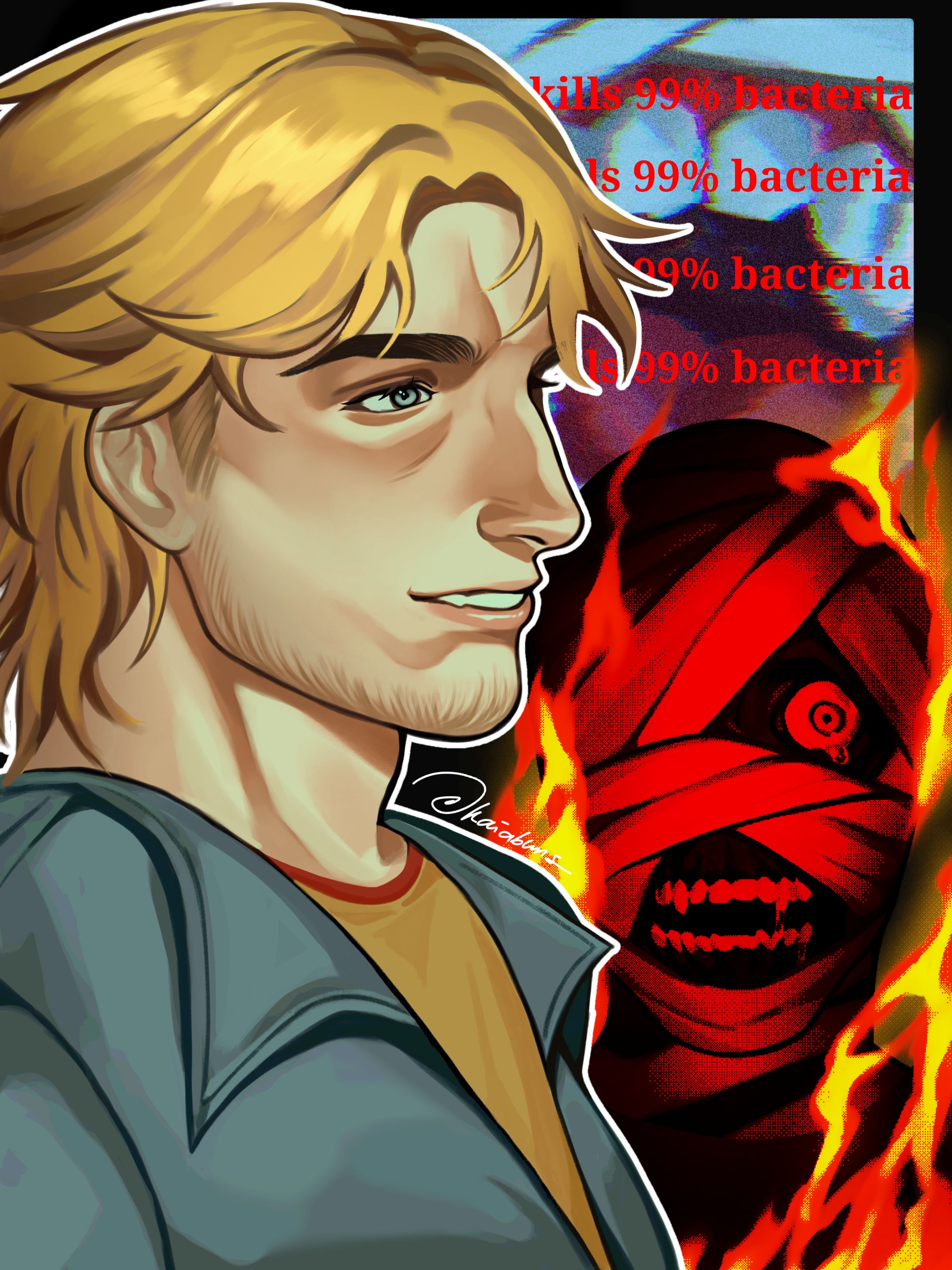 curly mouthwashing fanart-1