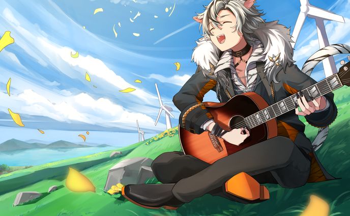 【commission】月夜見レオ様生誕記念(2023)イラスト