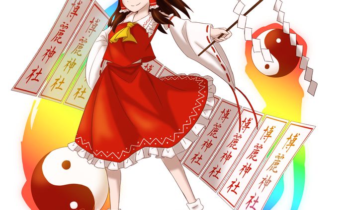 ソーシャルゲーム風　東方Projectファンアート