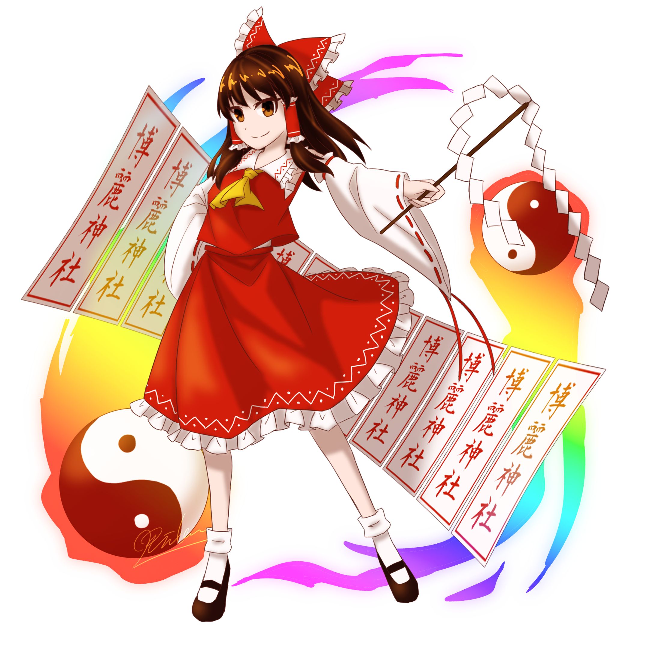 ソーシャルゲーム風　東方Projectファンアート-1