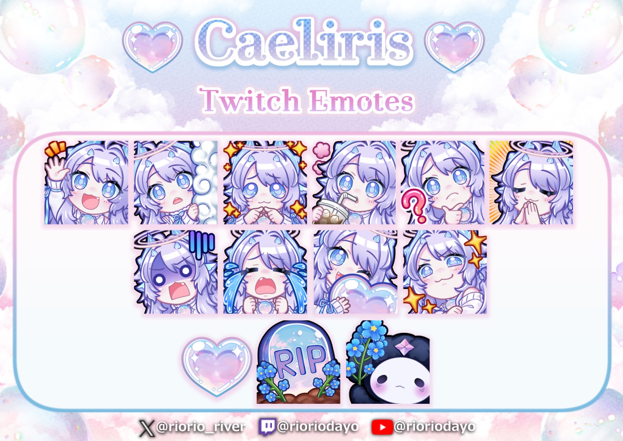 Caeliris様｜Twitchスタンプ&バッヂ/Twitch Emotes & Badges-1