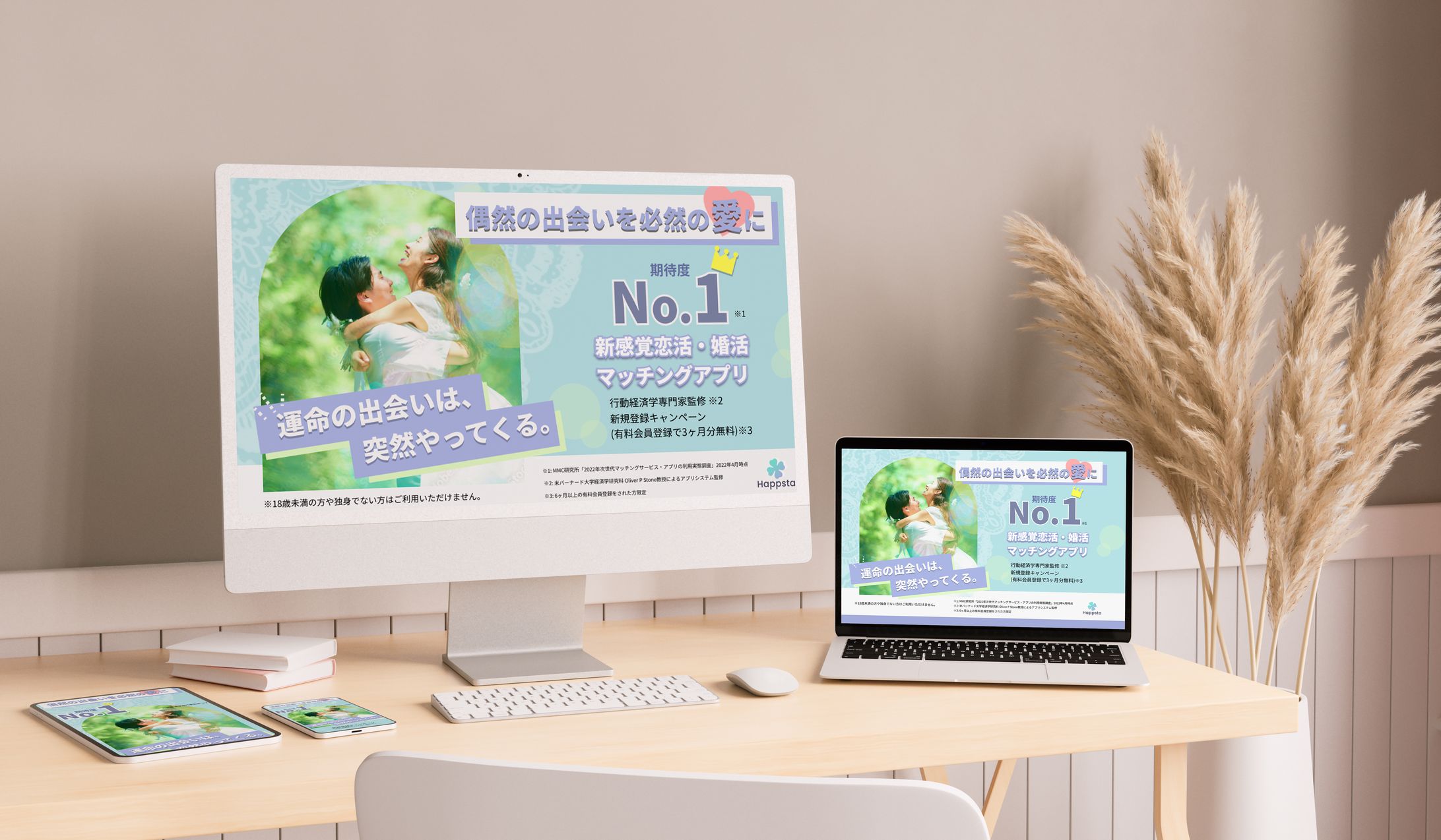 マッチングアプリ　LPデザイン-1