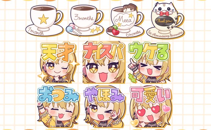 Vubble 煌愛ミーア様 メンバーシップバッジ・スタンプ