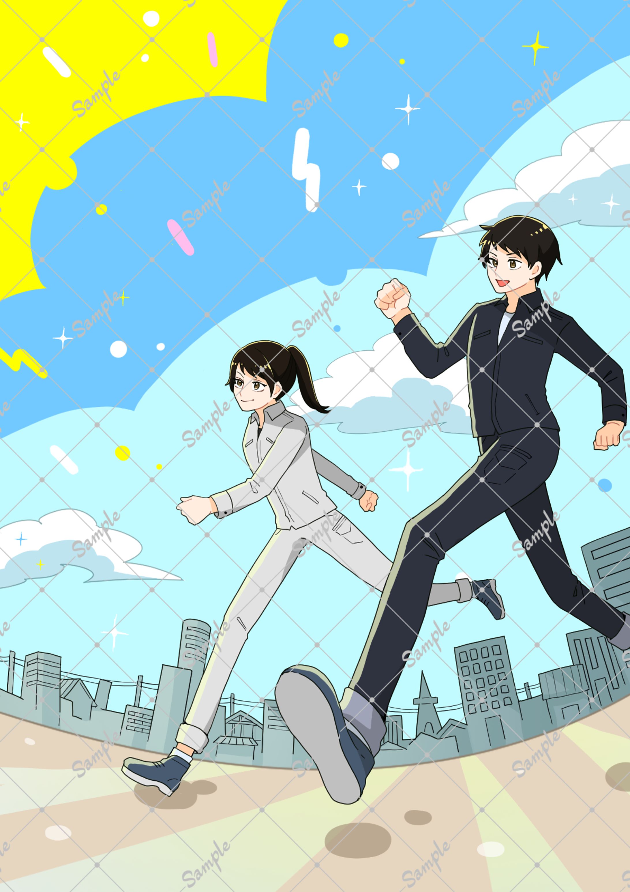 社内報の表紙イラスト-1
