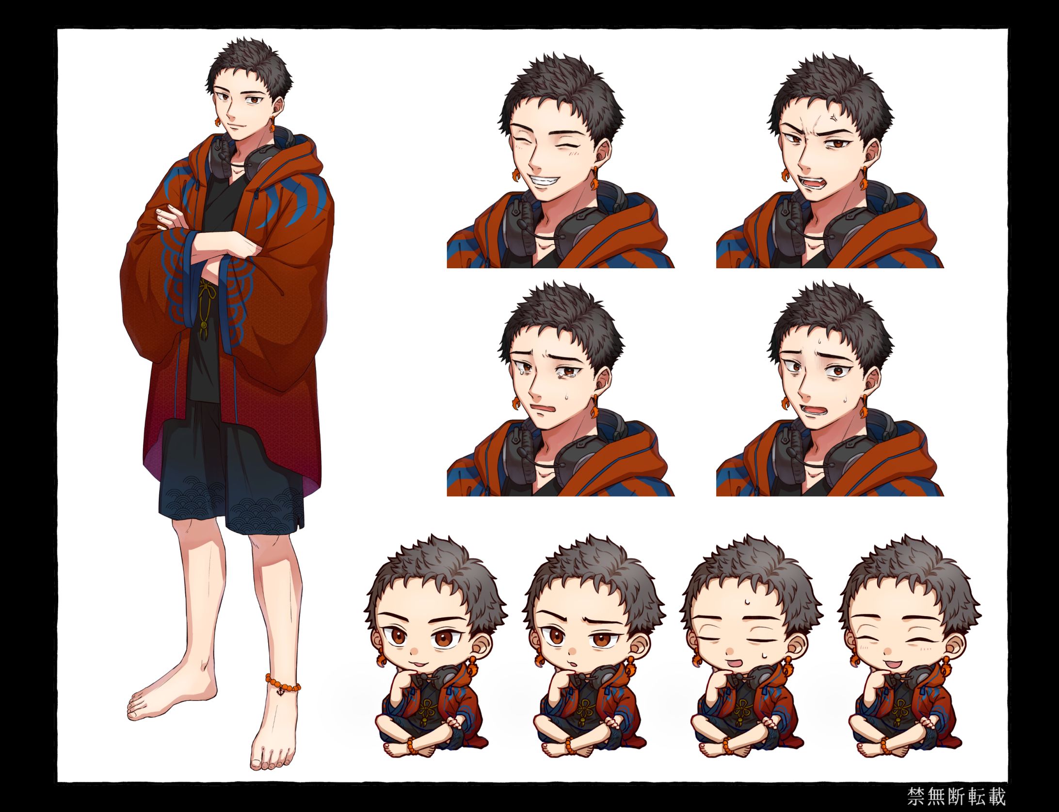 ご依頼立ち絵+ミニキャラ-1