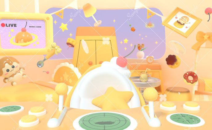 配信部屋/星巡プリン様