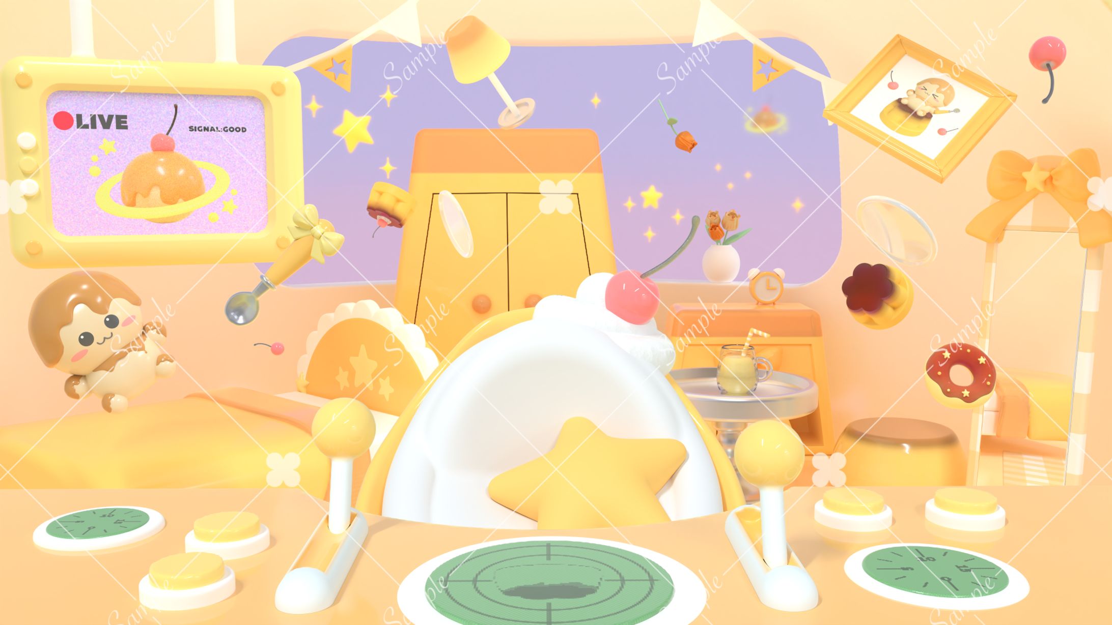 配信部屋/星巡プリン様-1