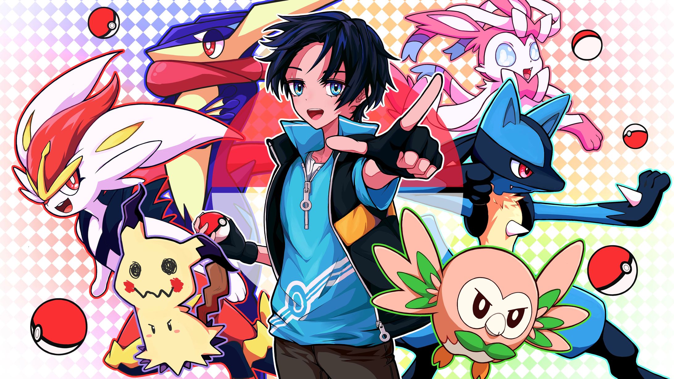 Rio様「ポケットモンスター「1・2・3」歌ってみた　MVイラスト-1