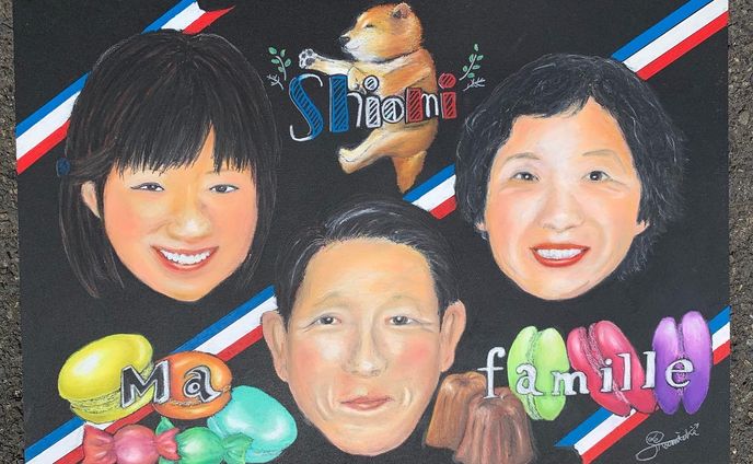 家族のポートレートボード