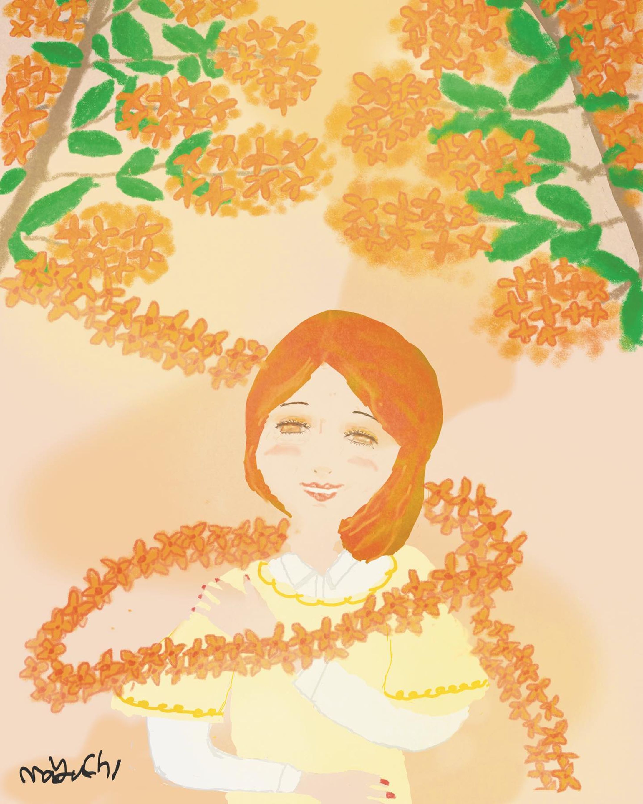 ⁡
秋になるとどこからともなく漂ってくるキンモクセイの香りが好き♡
⁡
キンモクセイの香りに包まれて☺︎♡
⁡
⁡#キンモクセイ 
#絵描きビト
#Procreate #iPad
#デジタルイラスト #イラスト 
#アート #デジタルアート
#ポストカード
#絵が好き
#pretty girl
#Illustrator #illustration #art #Illust
#beautifulgirl
#お絵描き #イラスタグラム
#かわいい女の子のイラスト
#優しいイラスト
#イラスト好きな人と繋がりたい
#絵描きさんと繋がりたい
#イラストデザイン #ロゴデザイン
#アーティスト #クリエイティブ
#クリエイト #creative #create #トレース-1