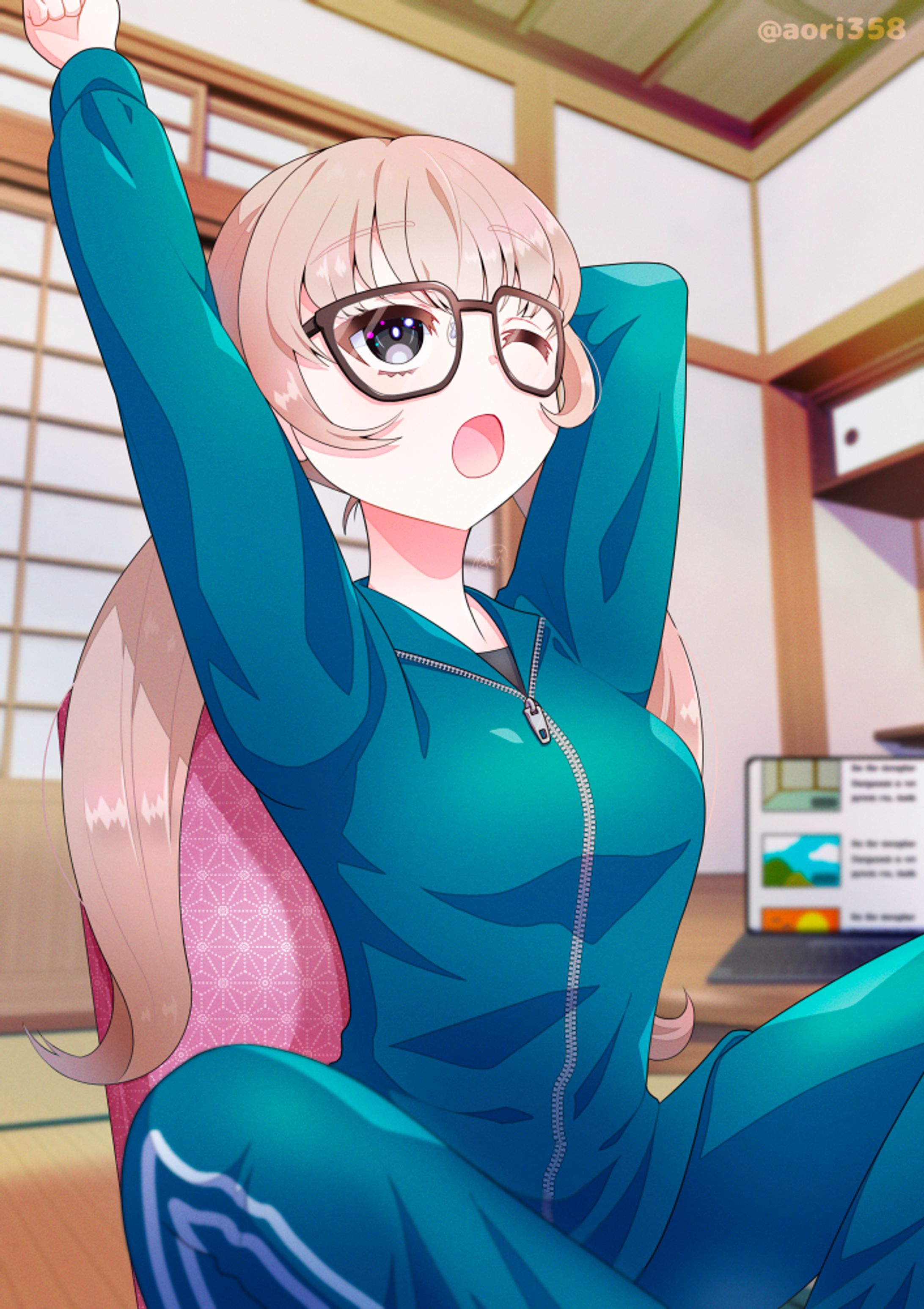 ジャージ女子-1
