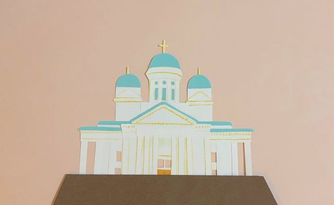 ヘルシンキ大聖堂。