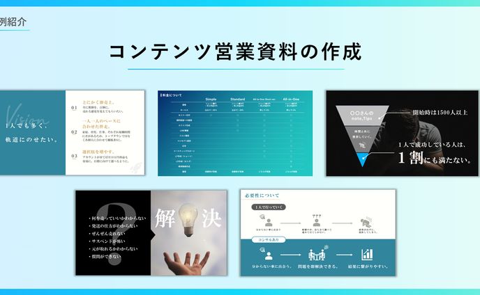 コンテンツ資料作成