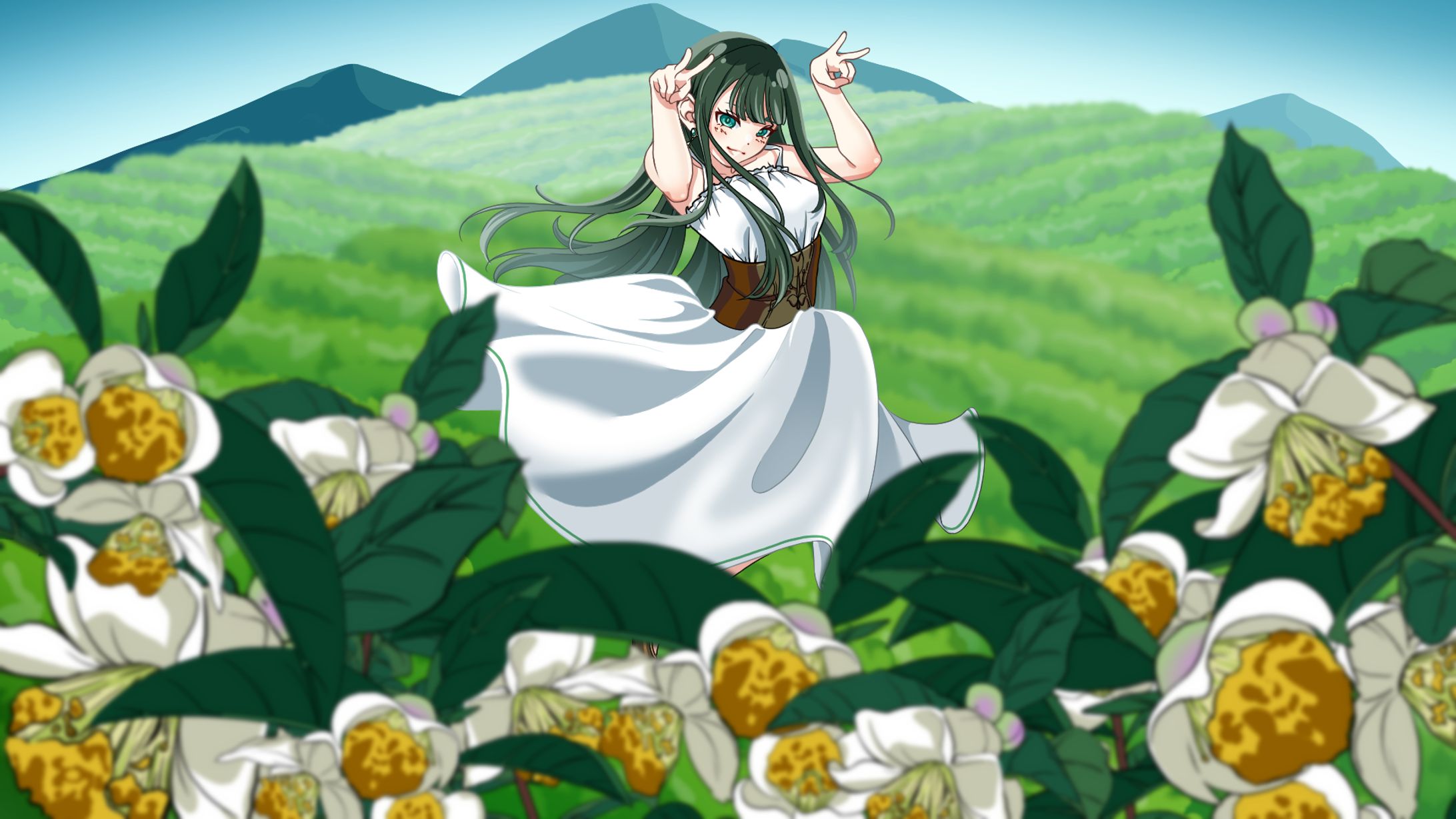 【SKIMAご依頼】藤原茶彩さま：歌ってみたサムネ&動画イラスト-1