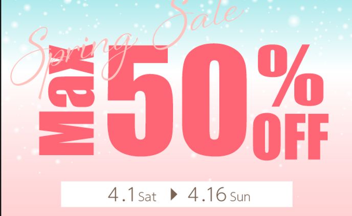 【自主制作】SpringSaleのバナー 
