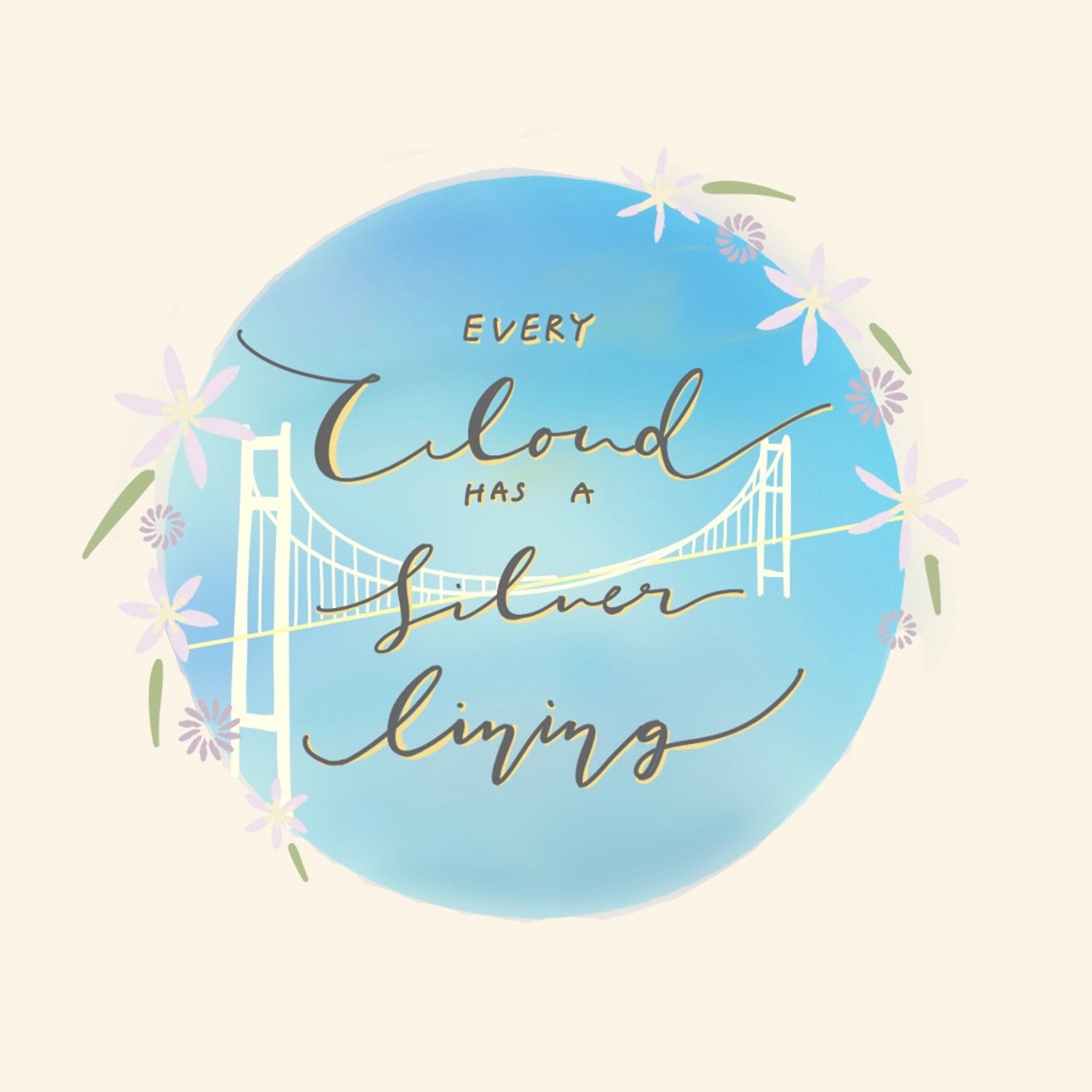 Every cloud has a silver lining.-1