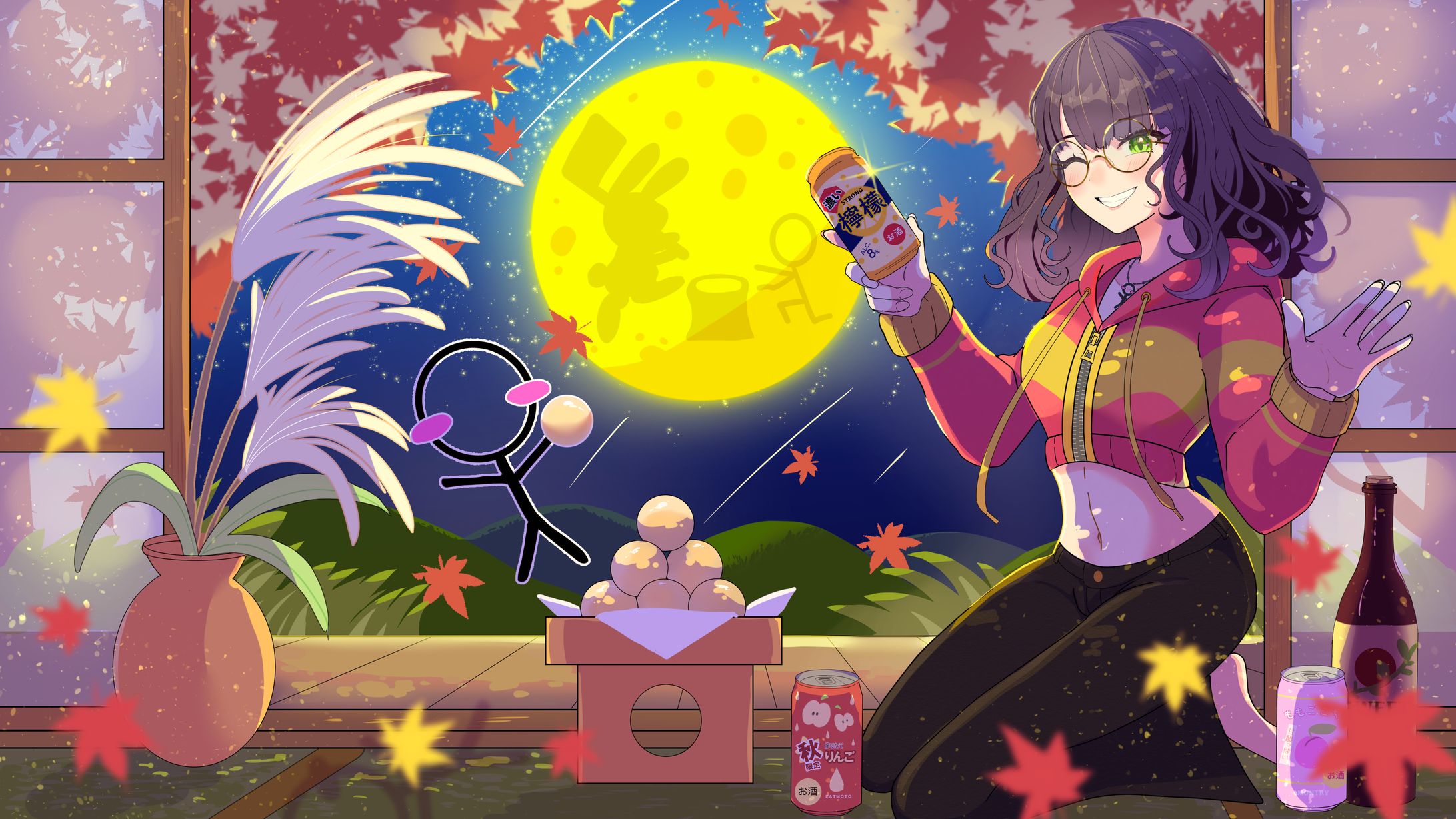 【サムネイル】BLUEレイ様 お月見 【ご依頼】-1