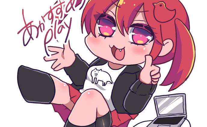 あかすずめPlay名刺イラスト