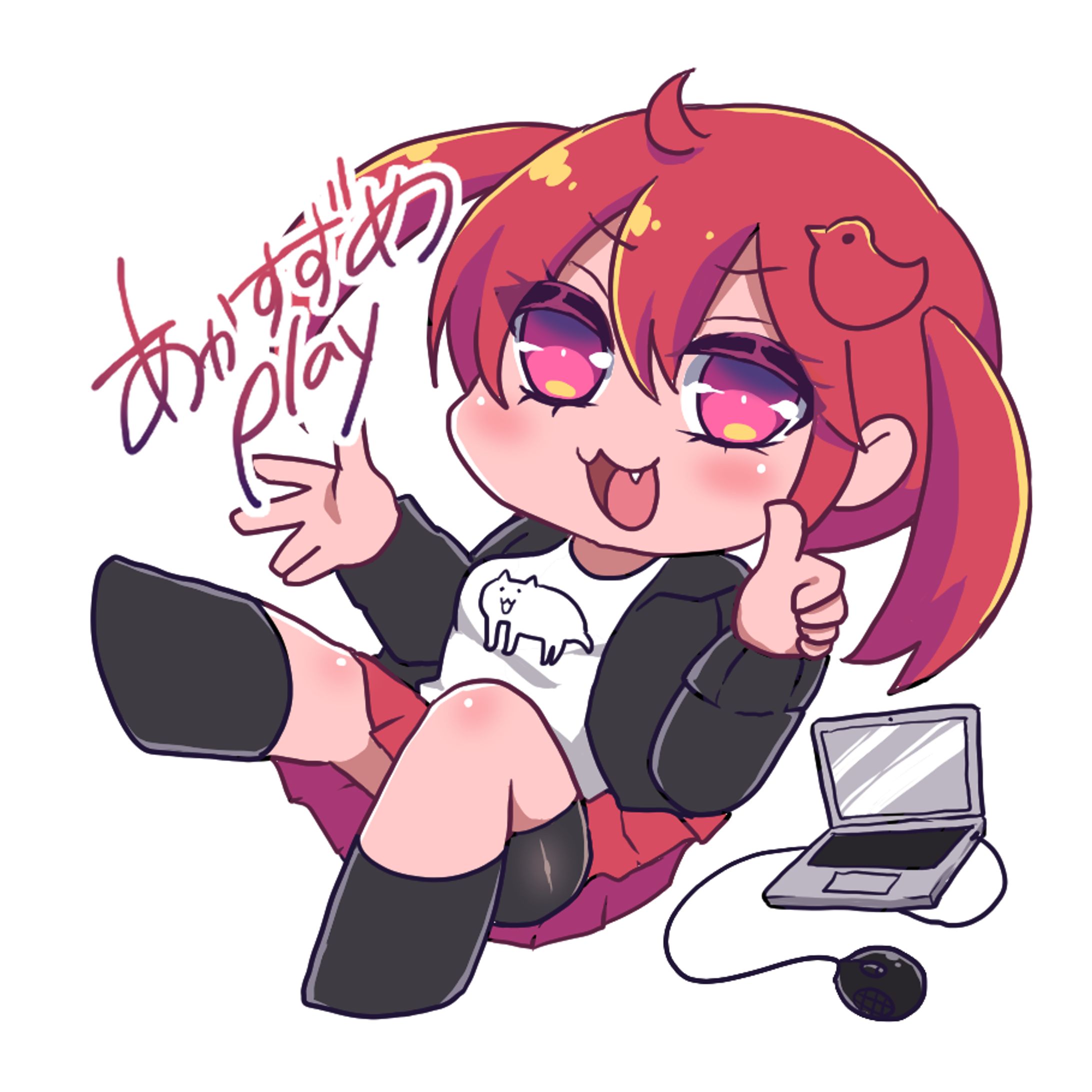 あかすずめPlay名刺イラスト-1