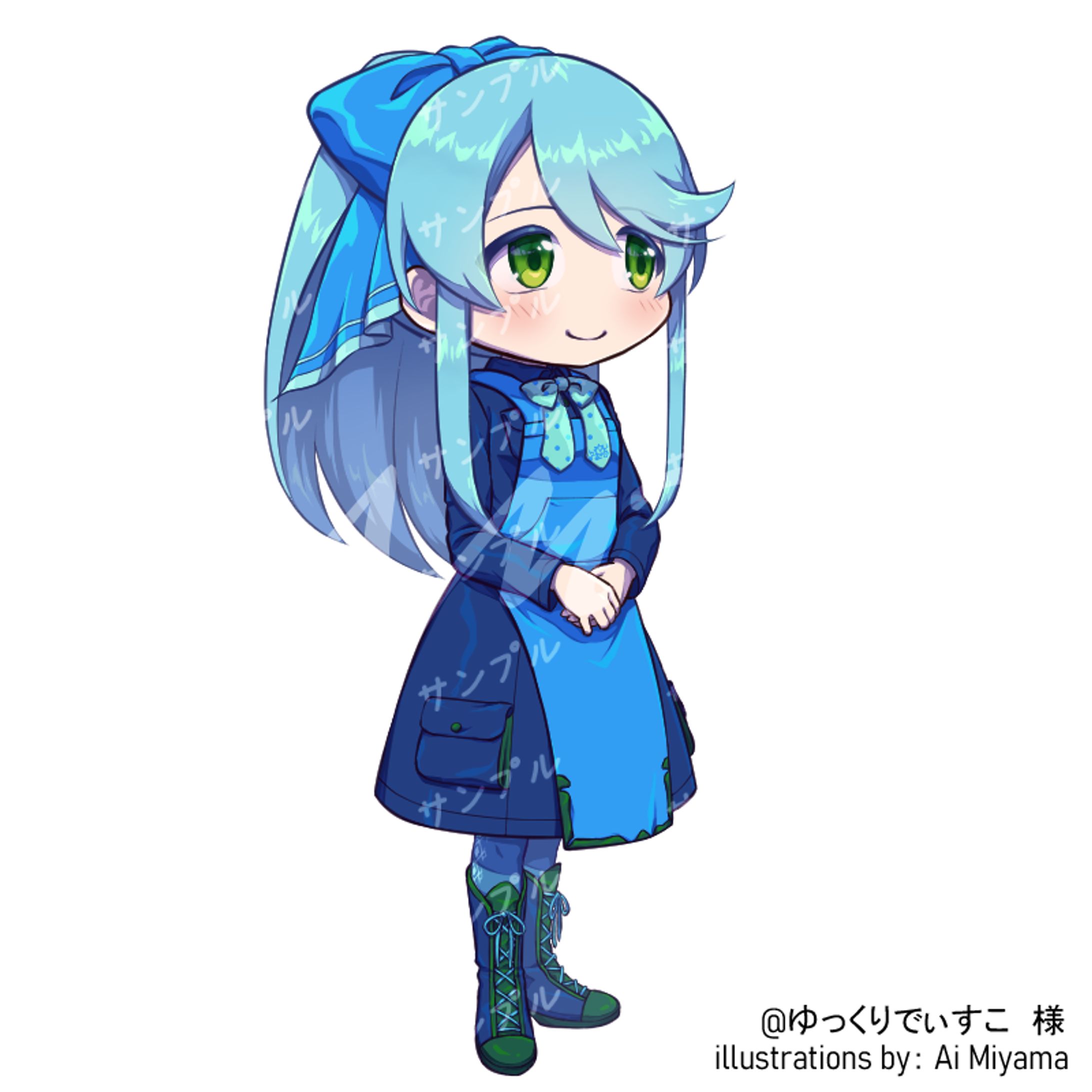 かんなちゃん3頭身立ち絵-1