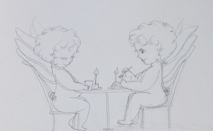 Cake Time　下絵
