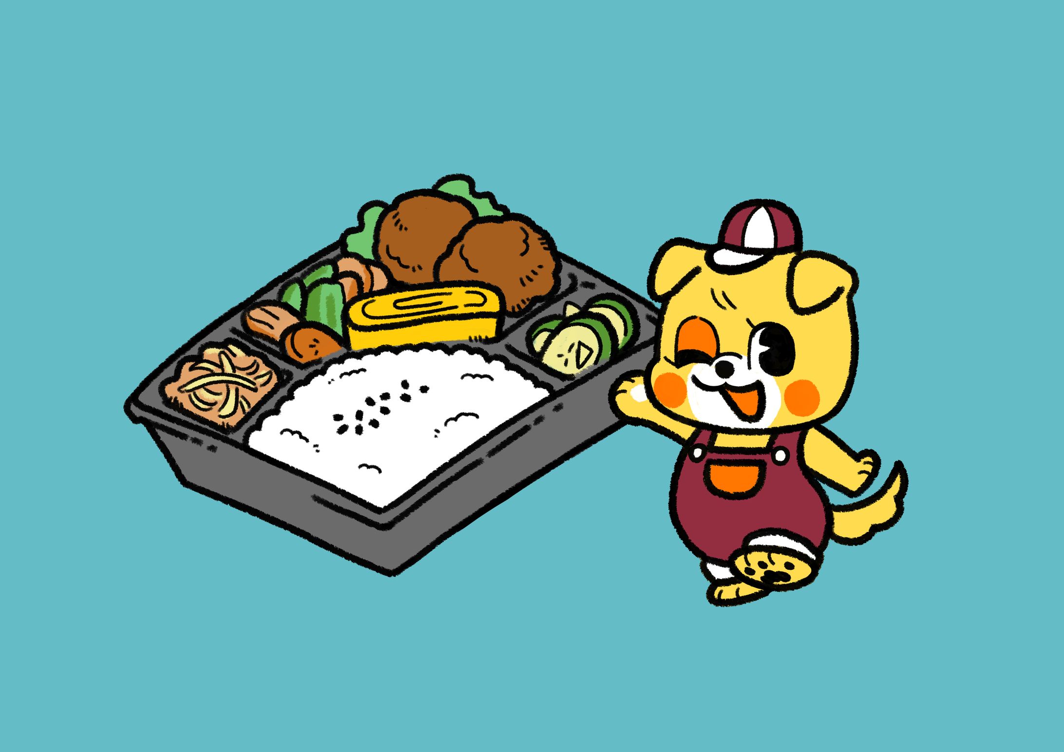 お弁当屋さん　オリジナルキャラクター制作-1