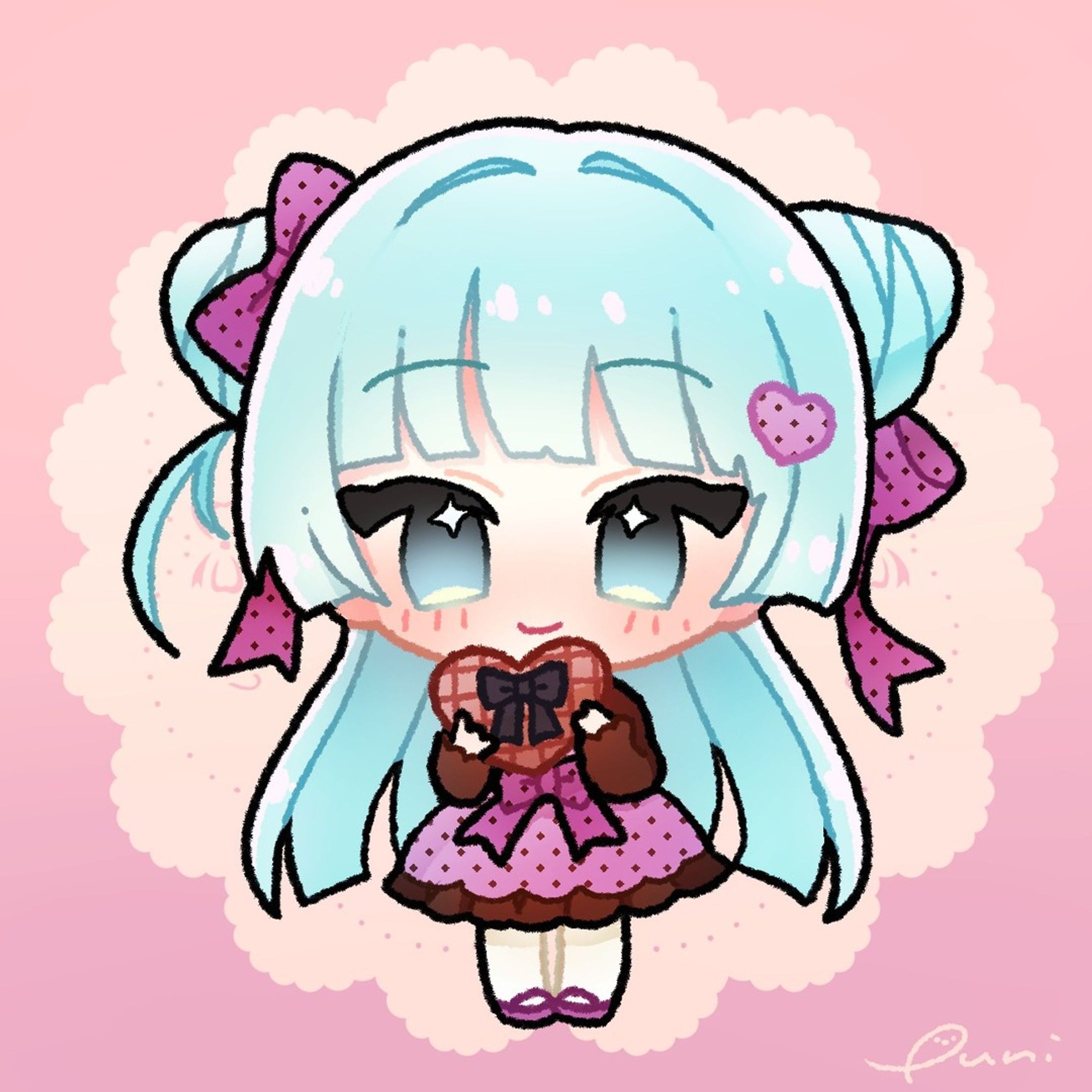 海月きらら様💜🍫

#illustration #artwork #drawing #chibi
#kawaiiart #cuteart #mangaart
#ちびキャラ#ミニキャラ #イラストグラム #デジタルイラスト #Vtuberイラスト #いらすとぐらむ
#일러스트 #드로잉 #그림스타그램 #插图-1