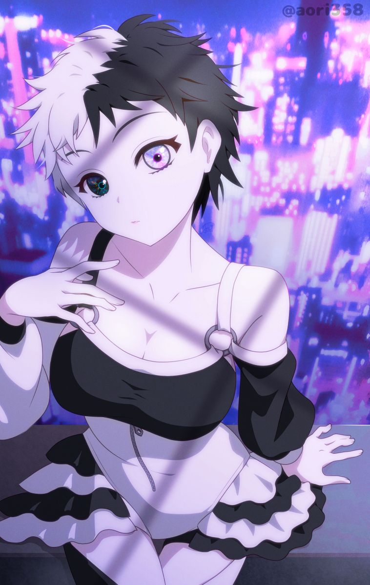 白黒ベリーショート