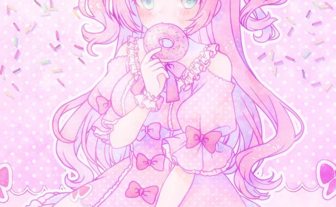 🍩🎀　#イラスト　#お絵かき　#おえかき　#お絵描き　#illustration #illust #女の子　#女の子イラスト　#デジタル　#デジタルイラスト　#デジタル絵　#オリジナル　#オリジナルイラスト　#オリジナル絵　#ロリィタ　#ロリィタファッション　#ロリータ　#ロリータファッション　#フリル　#リボン #ゆめかわいい #ゆめかわ　#ドーナツ　#ピンク