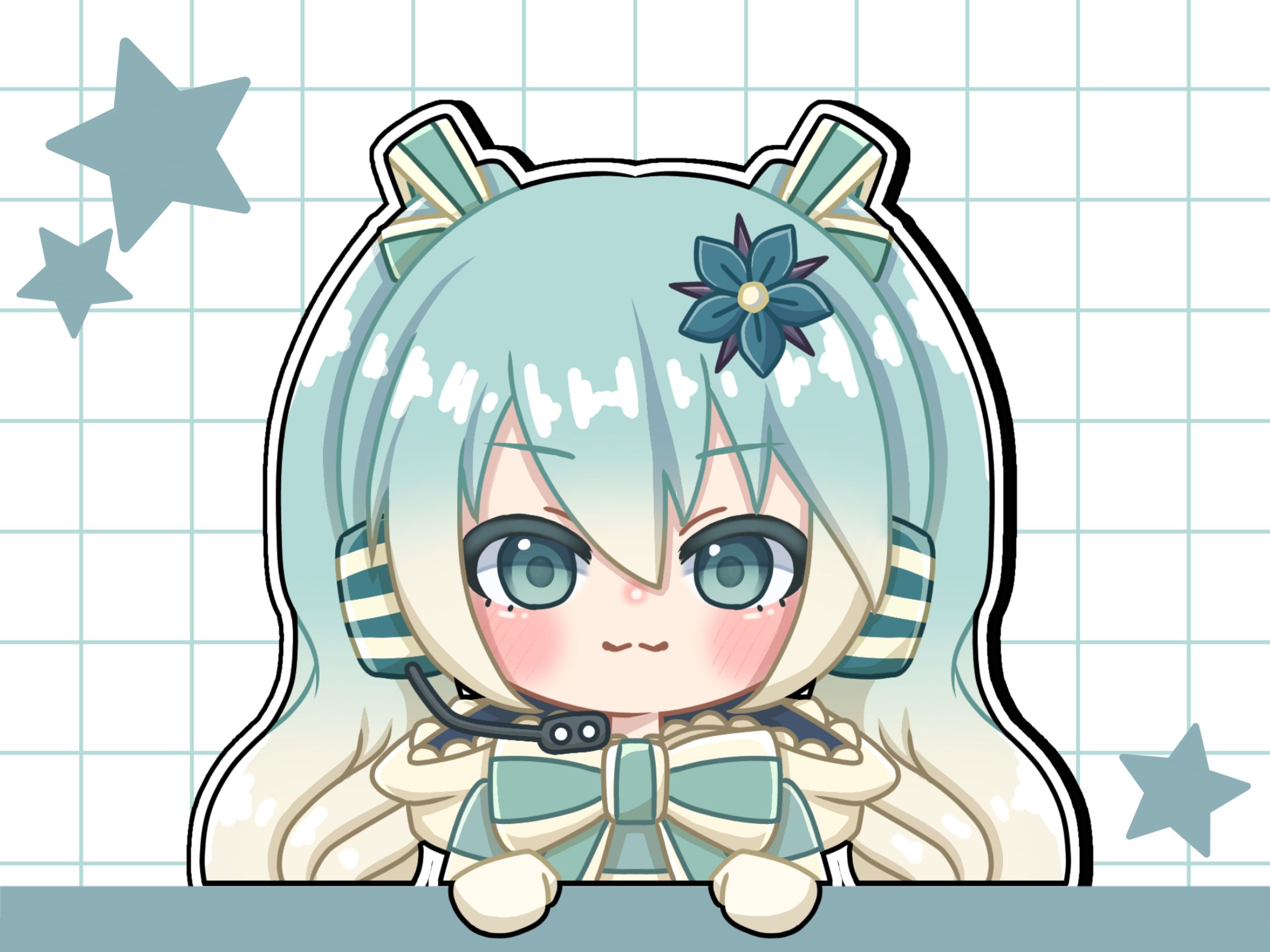 ステッカー風デフォルメ-いωでぃご-1