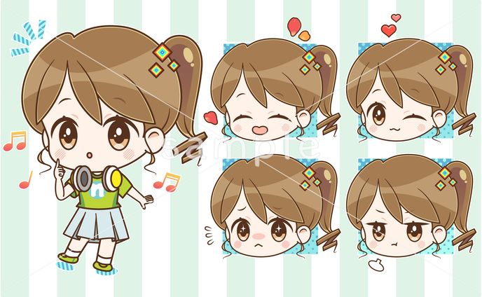 ミニキャラクター① ポップ系