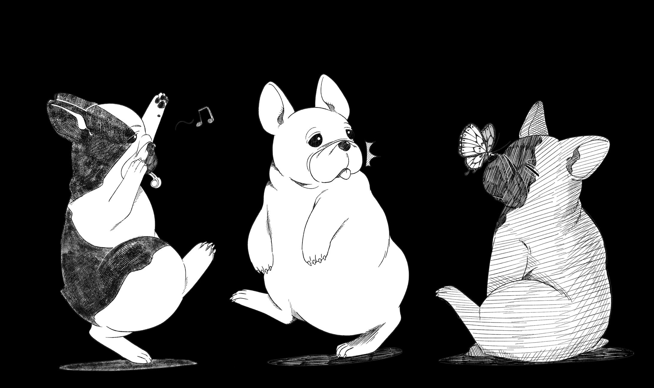 モノクロイラスト-1