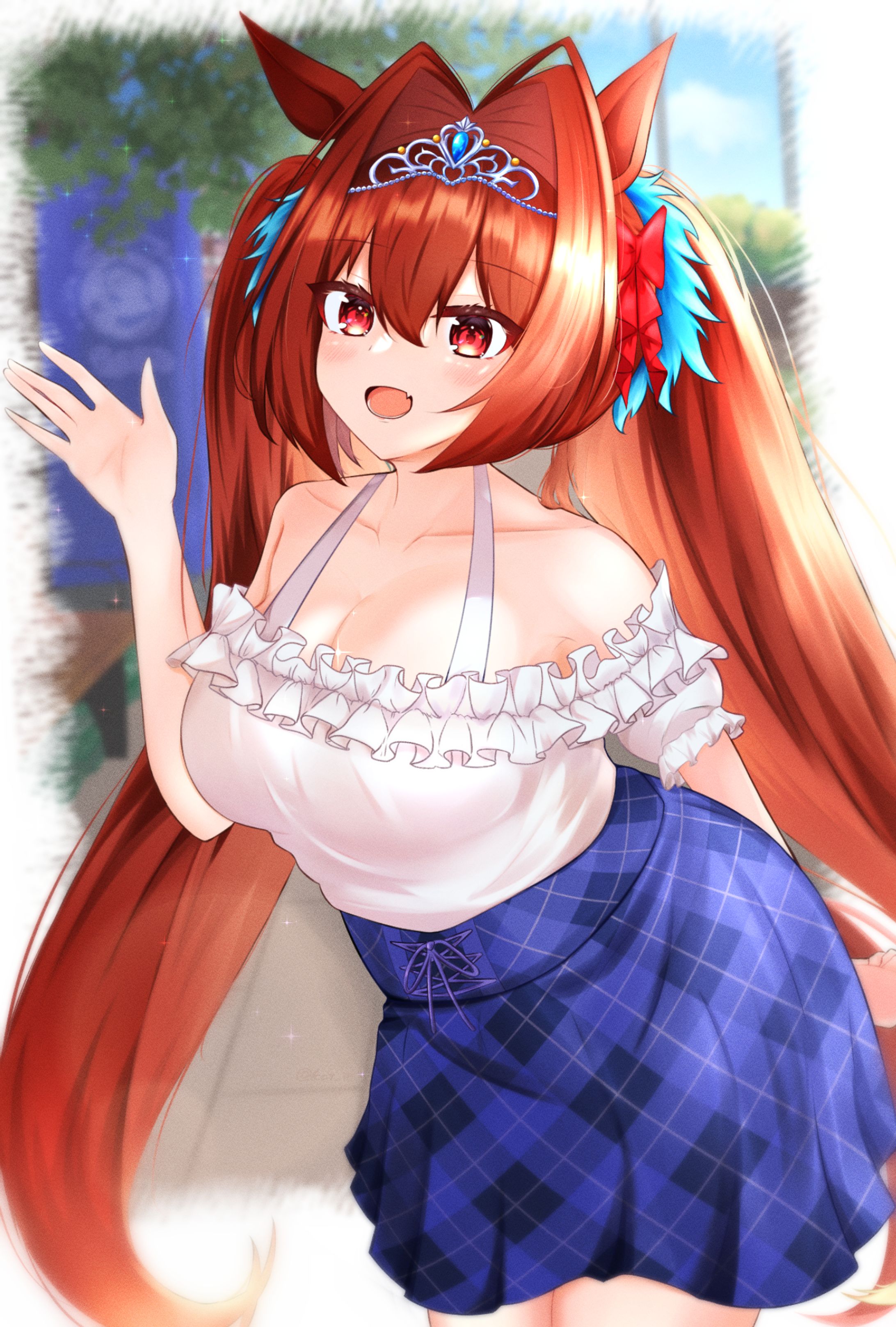 ダイワスカーレット 私服 待ち合わせ-1