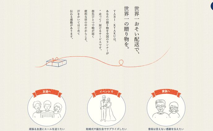 TABI-KYAKU 想いが旅する飛脚便