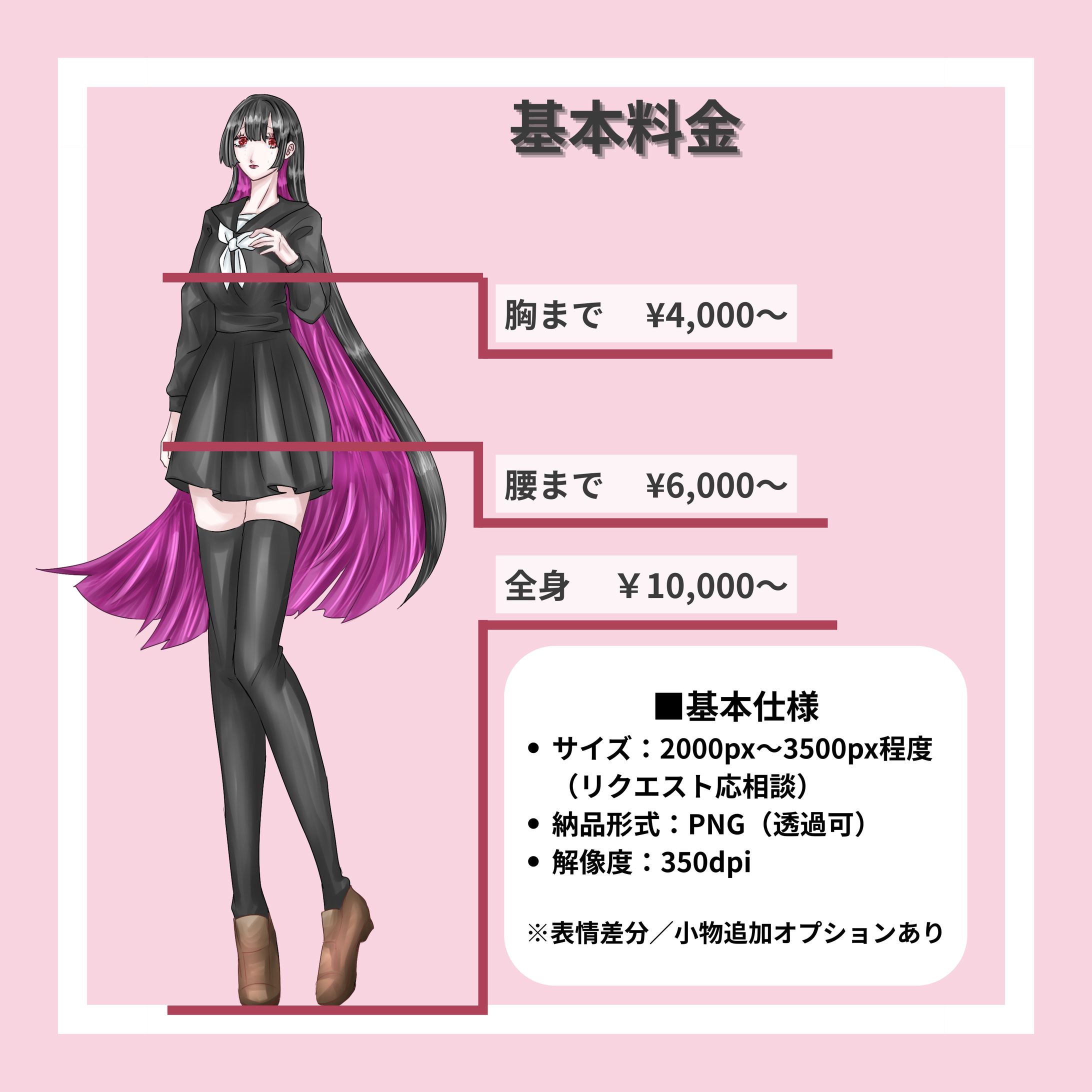 オリジナルキャラクター立ち絵（TRPG向け）-1