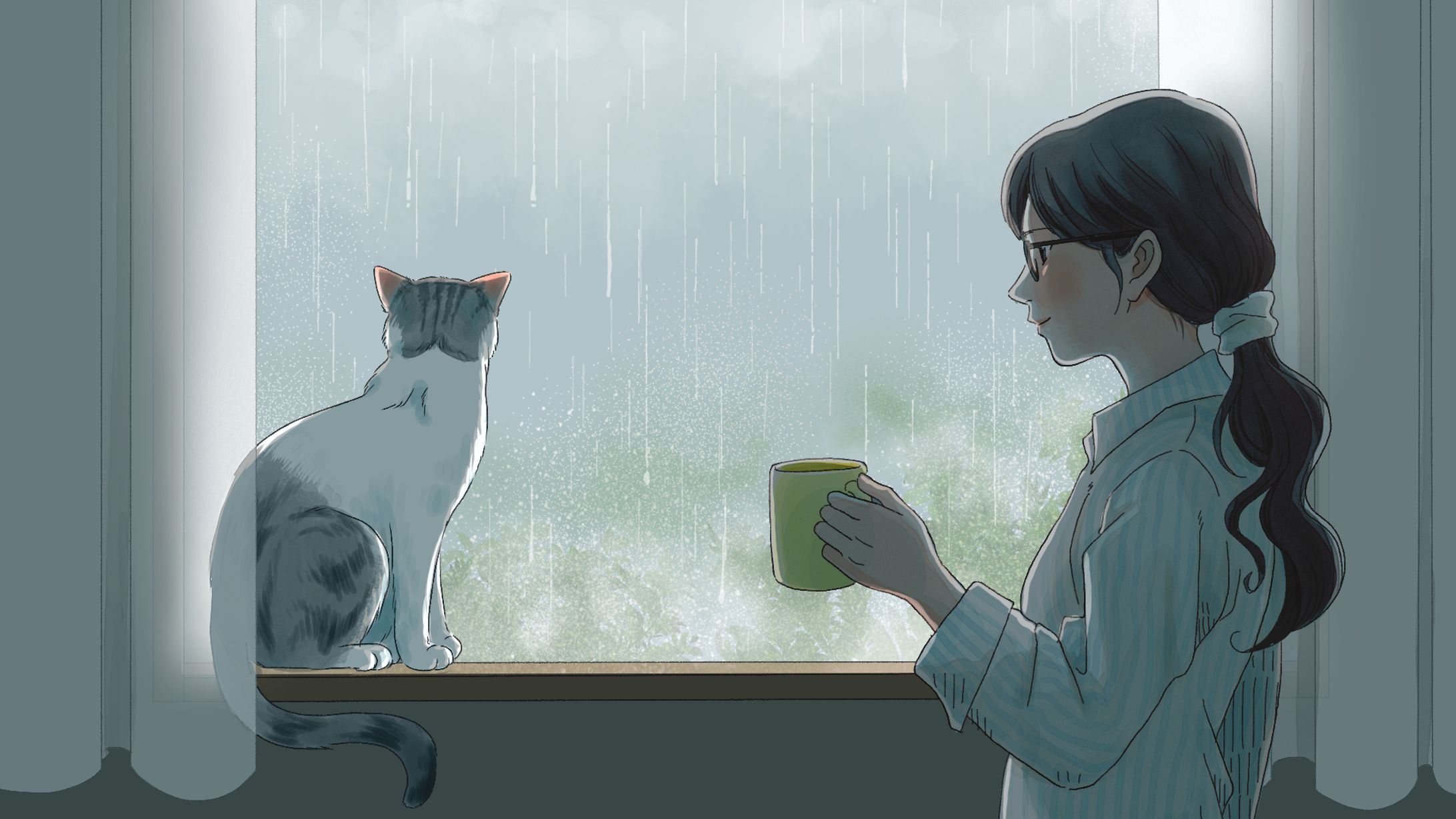 雨の日の窓辺-1