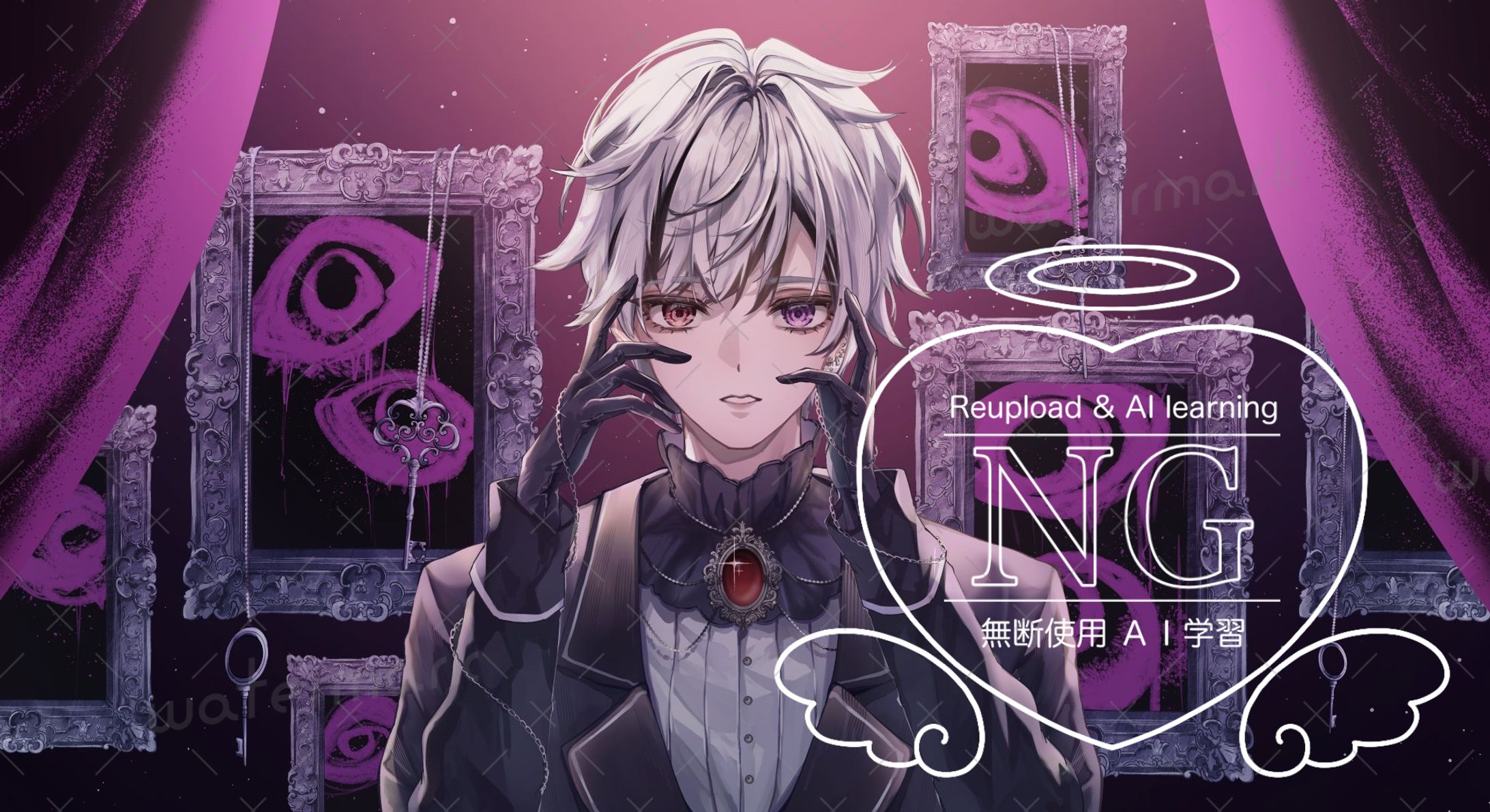 鍵兎あかり様　歌ってみたMVイラスト-1