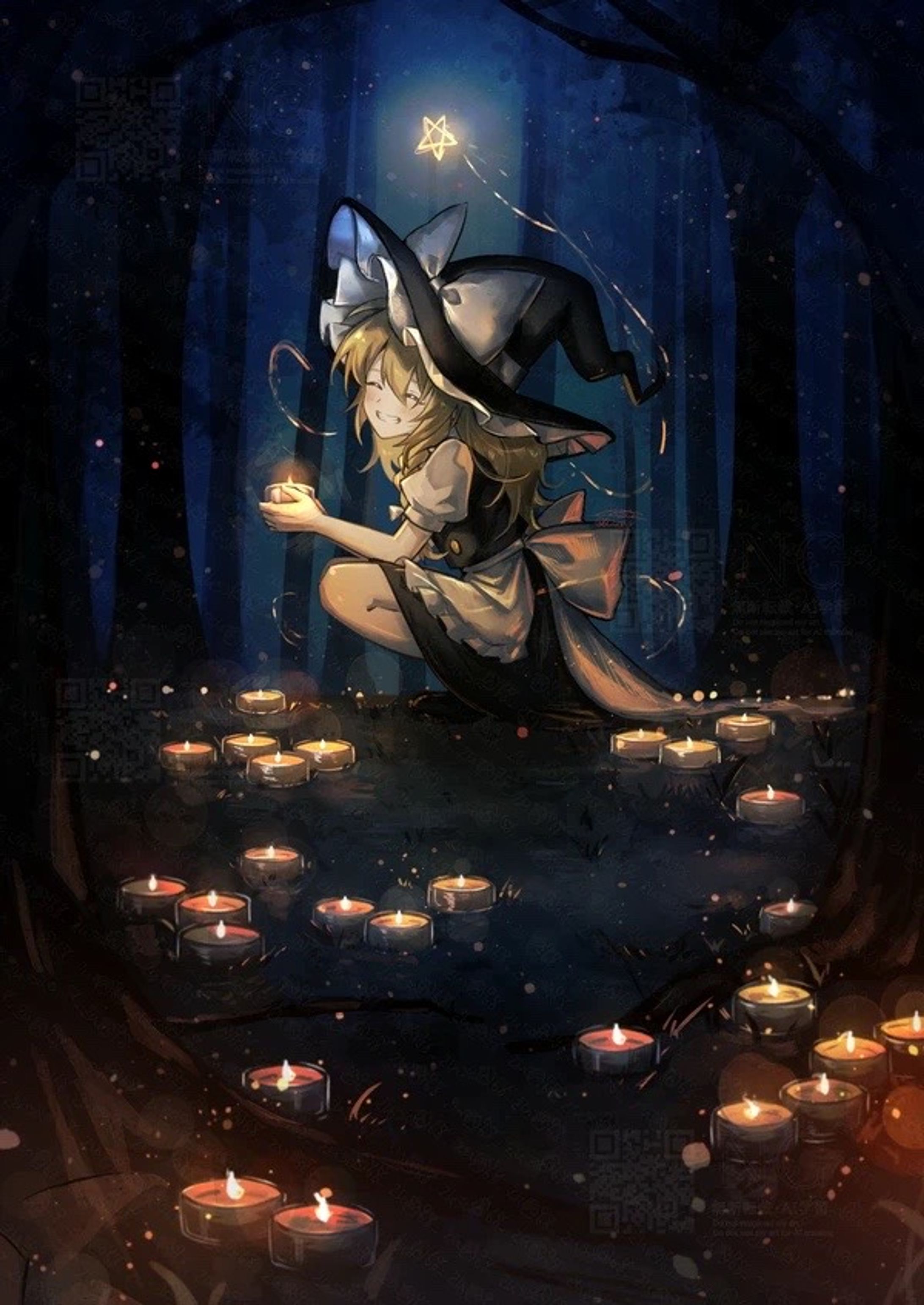 【依頼】霧雨魔理沙オンリー即売会『星の海の沙に』寄稿イラスト-1