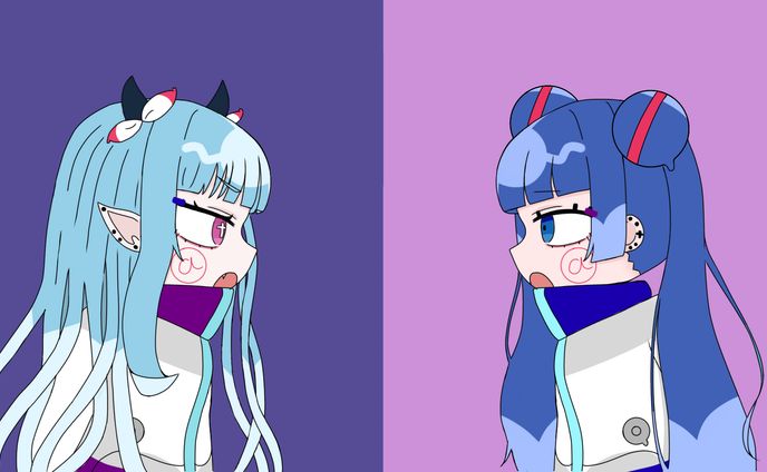 ねぇねぇねぇ　イラスト　【ファンアート】