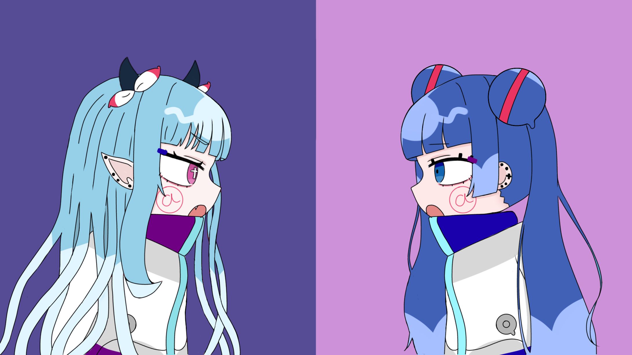 ねぇねぇねぇ　イラスト　【ファンアート】-1