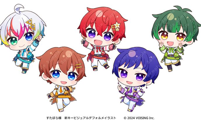 株式会社VOISING『すたぽら』様　新KVイラスト