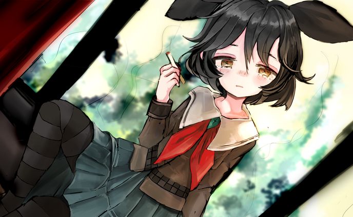 窓際の少女