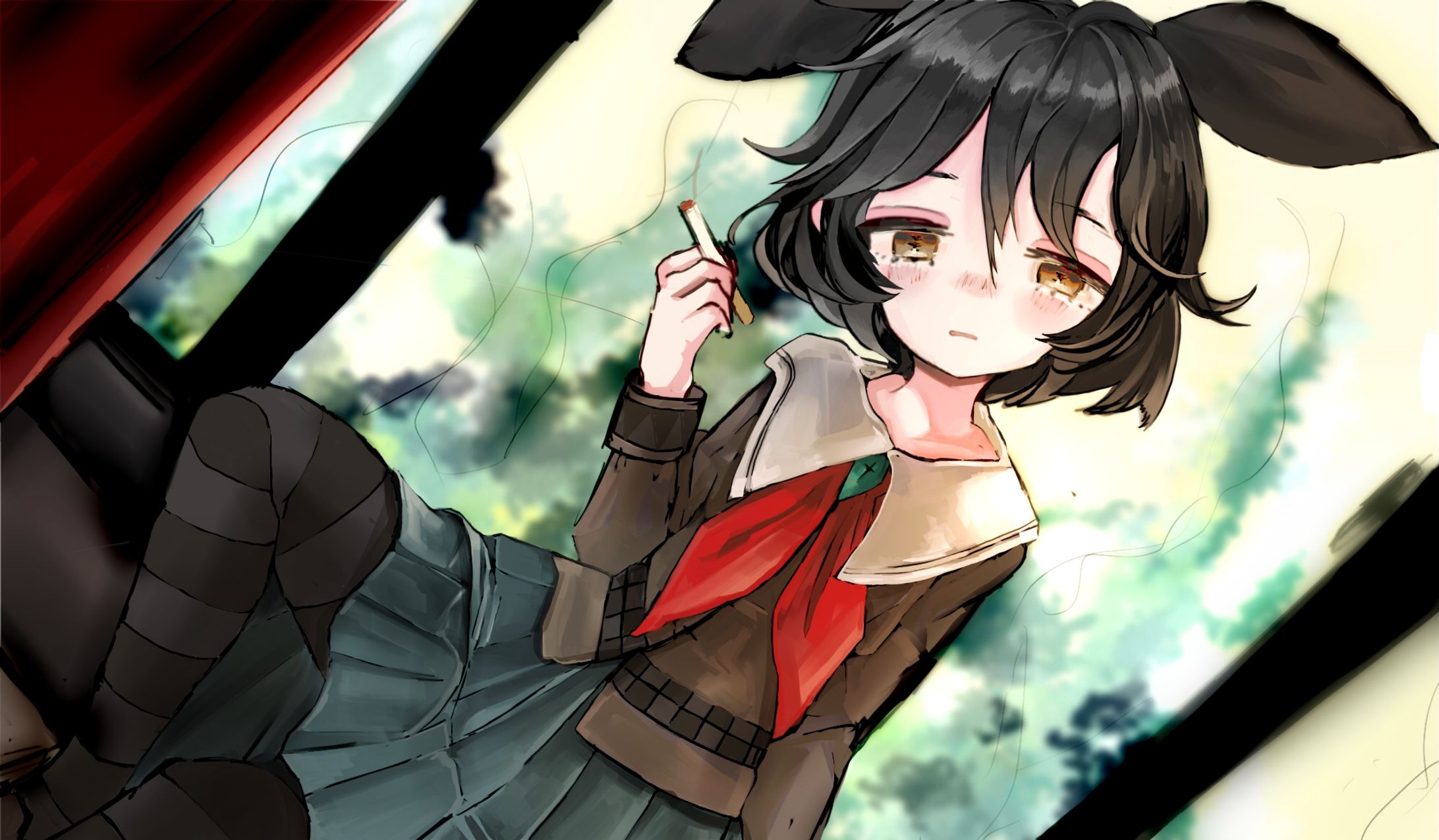 窓際の少女-1